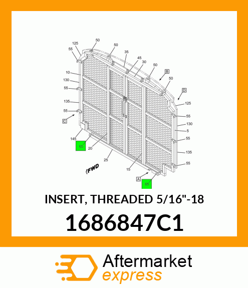 INSERT, THREADED 5/16"-18 1686847C1