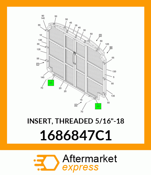 INSERT, THREADED 5/16"-18 1686847C1