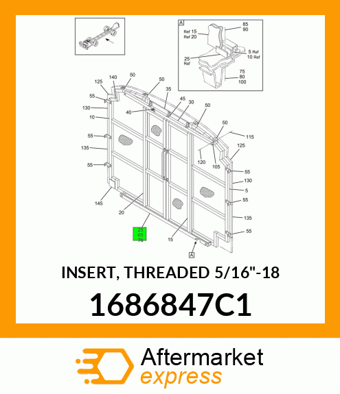 INSERT, THREADED 5/16"-18 1686847C1