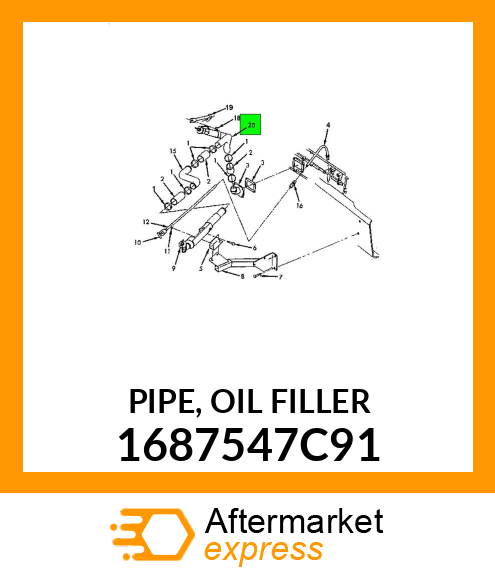 PIPE, OIL FILLER 1687547C91