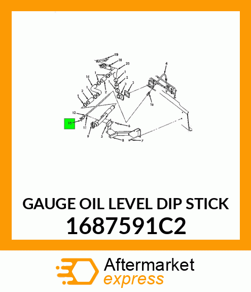 GAUGE OIL LEVEL DIP STICK 1687591C2