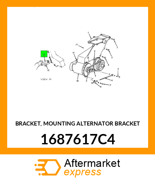 BRACKET, MOUNTING ALTERNATOR BRACKET 1687617C4