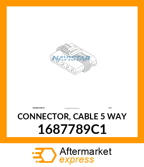 CONNECTOR, CABLE 5 WAY 1687789C1
