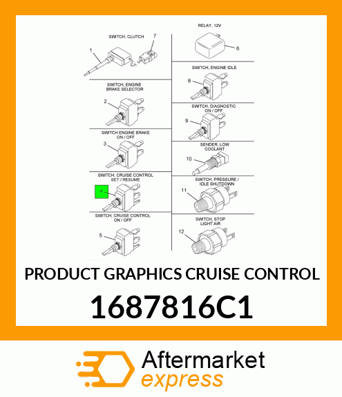 PRODUCT GRAPHICS CRUISE CONTROL 1687816C1