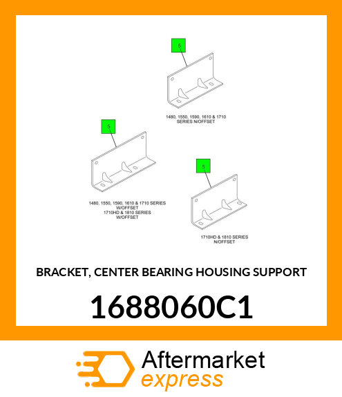 BRACKET, CENTER BEARING HOUSING SUPPORT 1688060C1