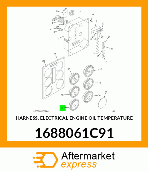 HARNESS, ELECTRICAL ENGINE OIL TEMPERATURE 1688061C91