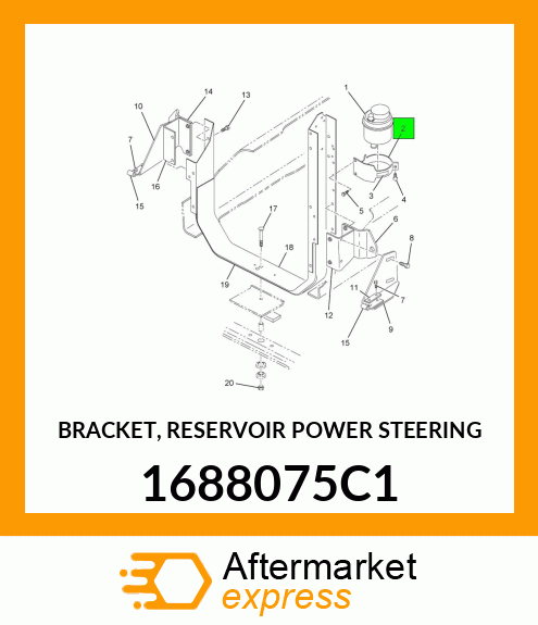 BRACKET, RESERVOIR POWER STEERING 1688075C1