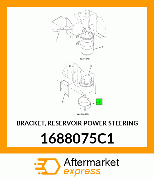 BRACKET, RESERVOIR POWER STEERING 1688075C1