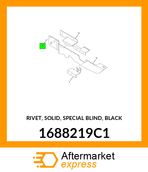 RIVET, SOLID, SPECIAL BLIND, BLACK 1688219C1