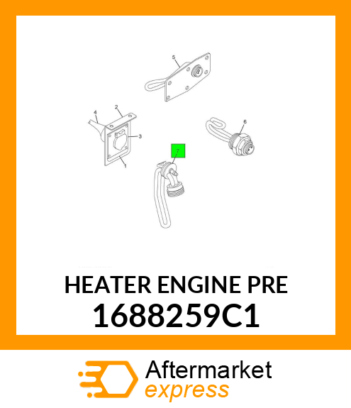 HEATER ENGINE PRE 1688259C1