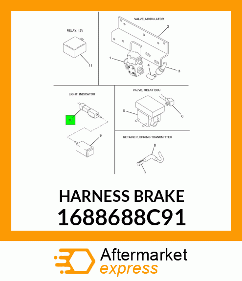 HARNESS BRAKE 1688688C91