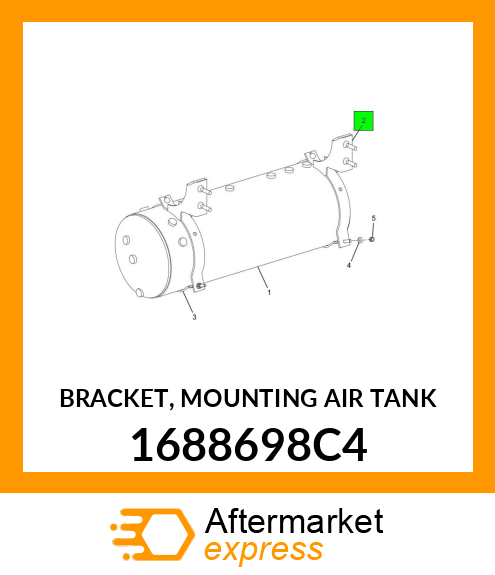 BRACKET, MOUNTING AIR TANK 1688698C4