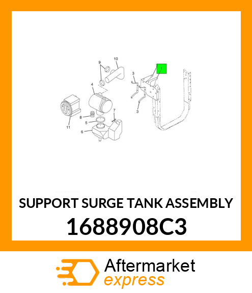 SUPPORT SURGE TANK ASSEMBLY 1688908C3