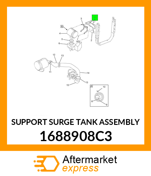 SUPPORT SURGE TANK ASSEMBLY 1688908C3