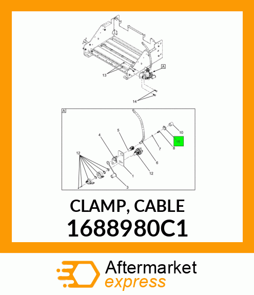 CLAMP, CABLE 1688980C1
