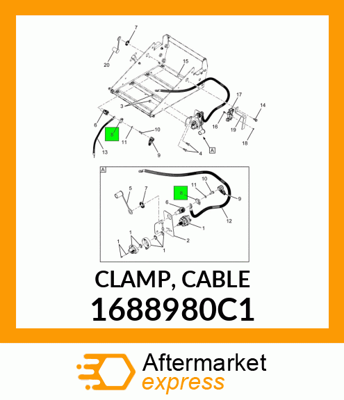 CLAMP, CABLE 1688980C1