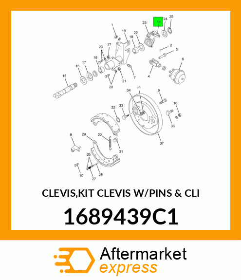 CLEVIS,KIT CLEVIS W/PINS & CLI 1689439C1