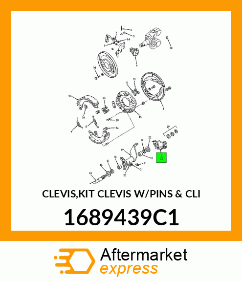 CLEVIS,KIT CLEVIS W/PINS & CLI 1689439C1