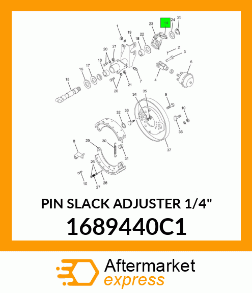 PIN SLACK ADJUSTER 1/4" 1689440C1