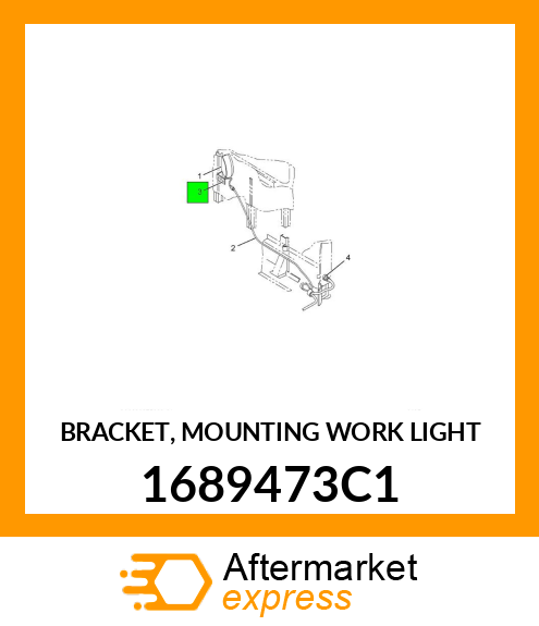 BRACKET, MOUNTING WORK LIGHT 1689473C1