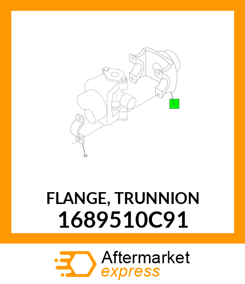 FLANGE, TRUNNION 1689510C91