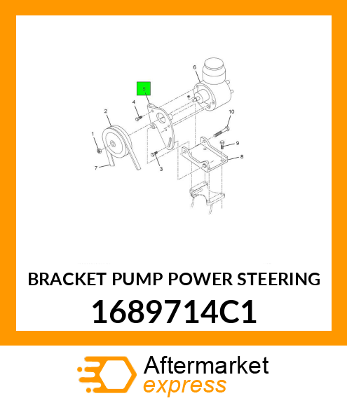 BRACKET PUMP POWER STEERING 1689714C1