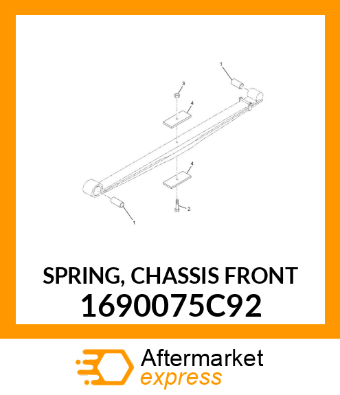 SPRING, CHASSIS FRONT 1690075C92