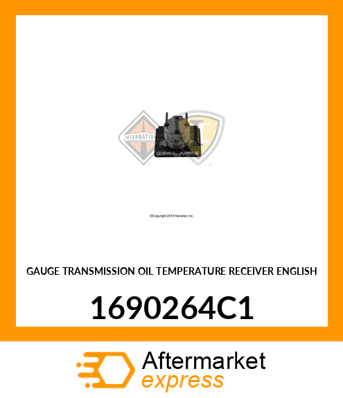 GAUGE TRANSMISSION OIL TEMPERATURE RECEIVER ENGLISH 1690264C1