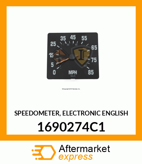 SPEEDOMETER, ELECTRONIC ENGLISH 1690274C1