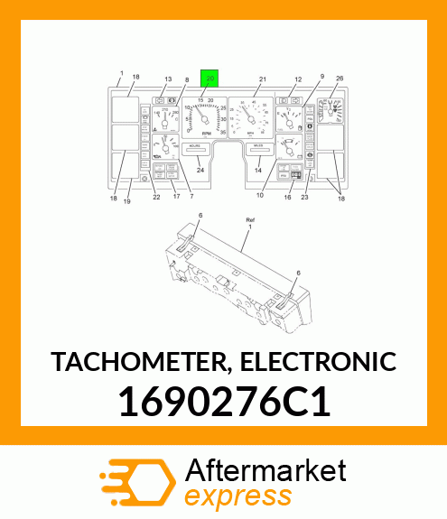 TACHOMETER, ELECTRONIC 1690276C1