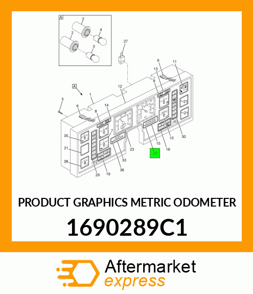 PRODUCT GRAPHICS METRIC ODOMETER 1690289C1