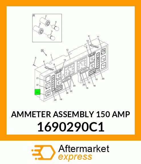 AMMETER ASSEMBLY 150 AMP 1690290C1