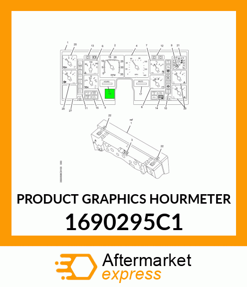 PRODUCT GRAPHICS HOURMETER 1690295C1