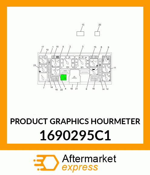 PRODUCT GRAPHICS HOURMETER 1690295C1