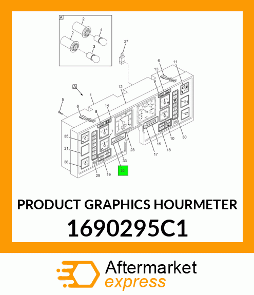 PRODUCT GRAPHICS HOURMETER 1690295C1