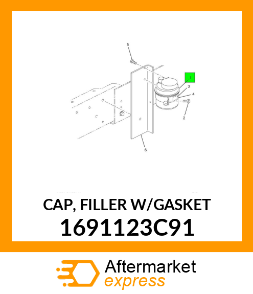 CAP, FILLER W/GASKET 1691123C91