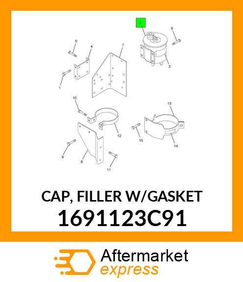 CAP, FILLER W/GASKET 1691123C91