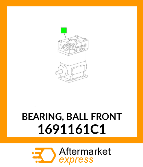 BEARING, BALL FRONT 1691161C1