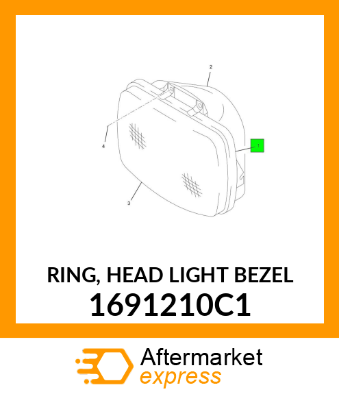 RING, HEAD LIGHT BEZEL 1691210C1