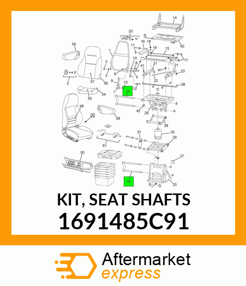 KIT, SEAT SHAFTS 1691485C91