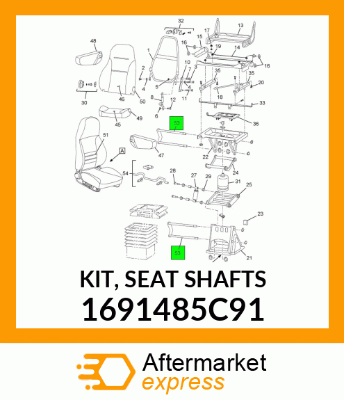 KIT, SEAT SHAFTS 1691485C91