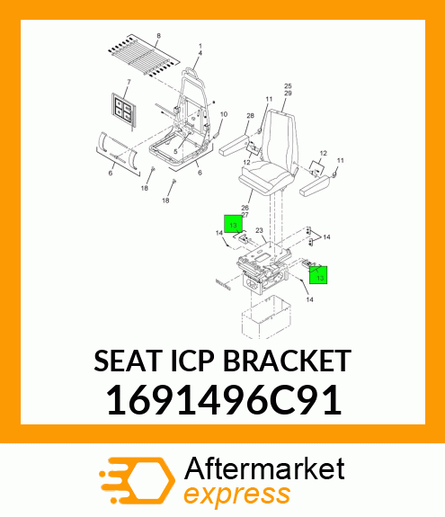 SEAT ICP BRACKET 1691496C91