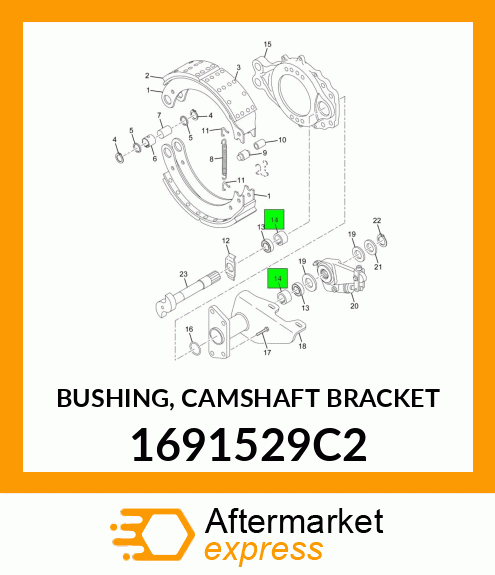 BUSHING, CAMSHAFT BRACKET 1691529C2