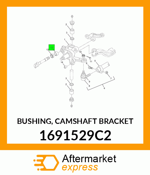 BUSHING, CAMSHAFT BRACKET 1691529C2