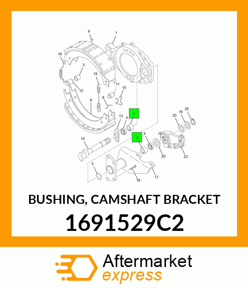 BUSHING, CAMSHAFT BRACKET 1691529C2