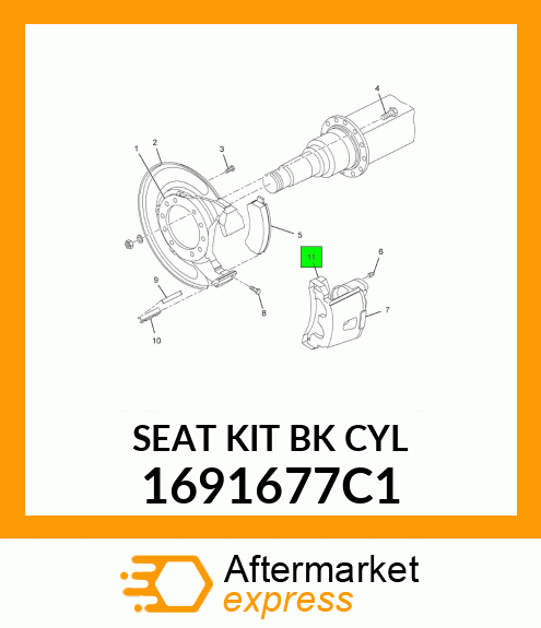 SEAT KIT BK CYL 1691677C1