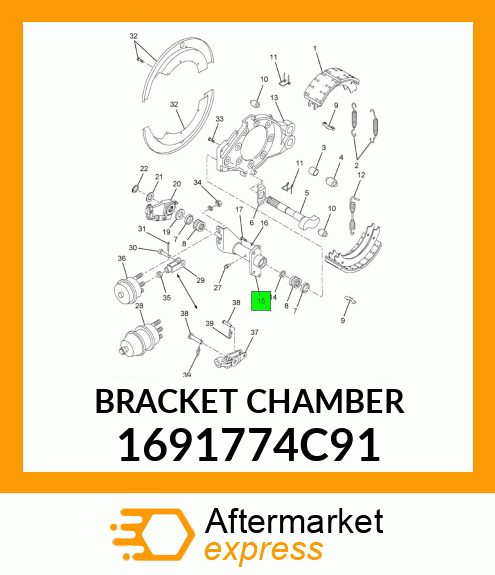 BRACKET CHAMBER 1691774C91