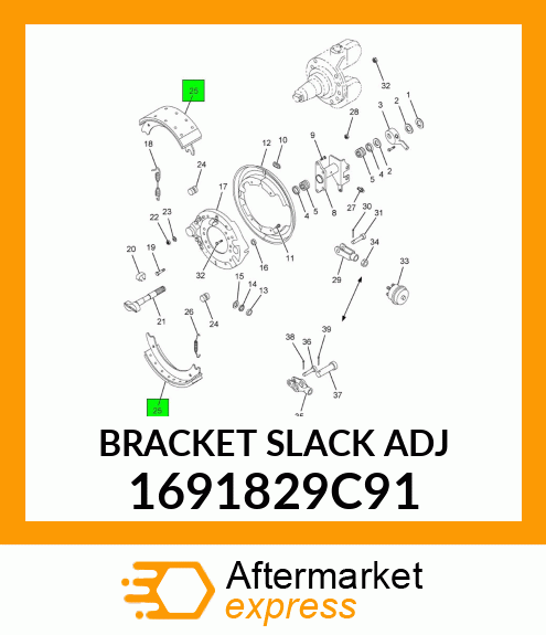 BRACKET SLACK ADJ 1691829C91