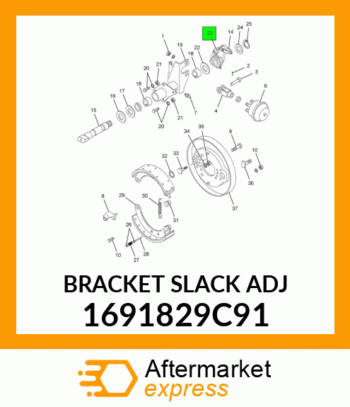 BRACKET SLACK ADJ 1691829C91