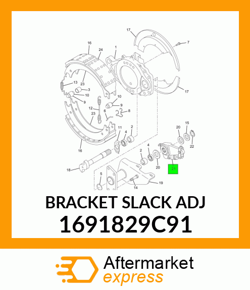 BRACKET SLACK ADJ 1691829C91